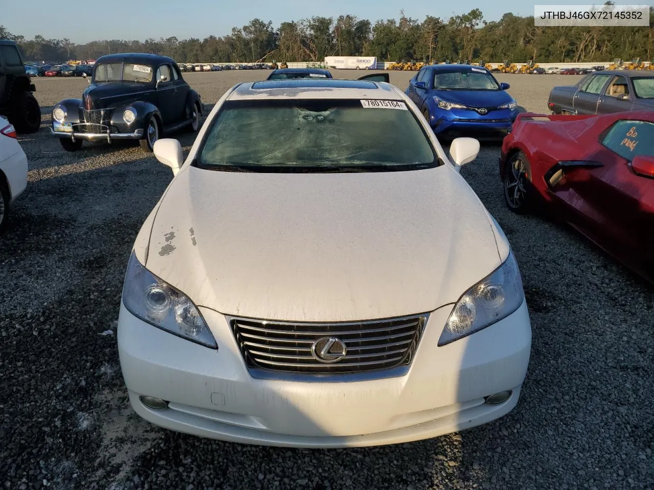 2007 Lexus Es 350 VIN: JTHBJ46GX72145352 Lot: 78015164