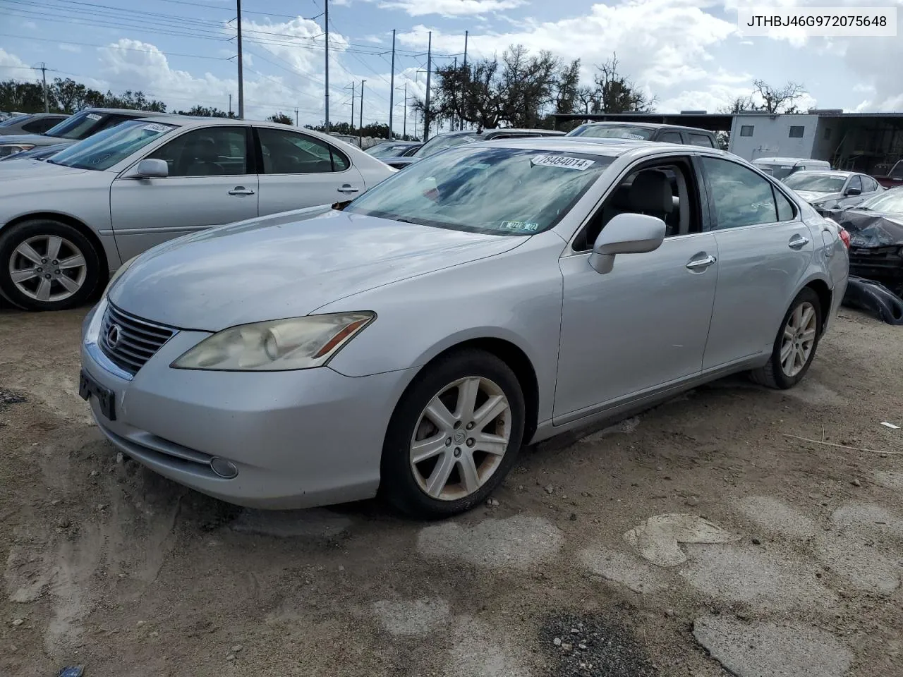 2007 Lexus Es 350 VIN: JTHBJ46G972075648 Lot: 78484014