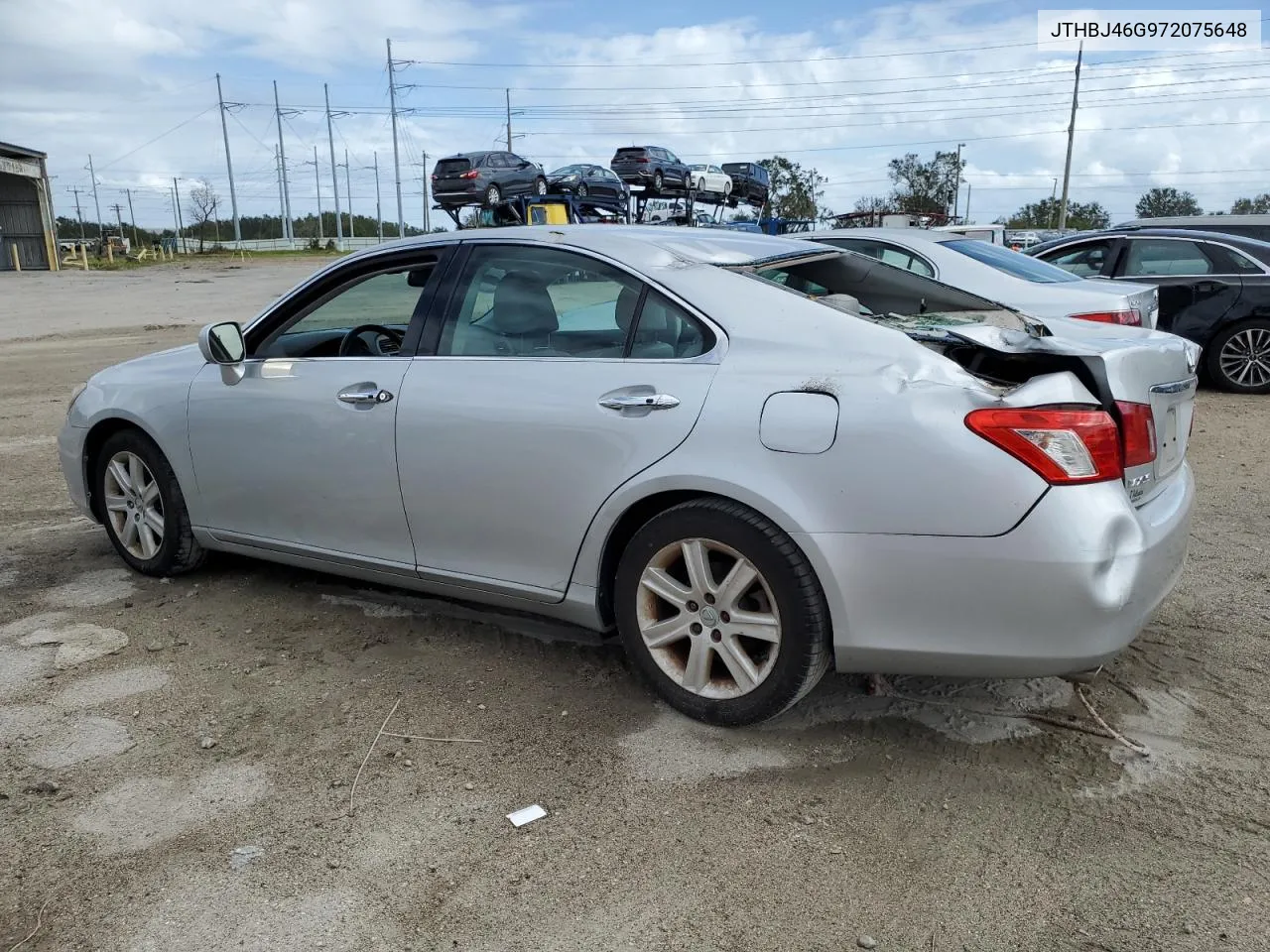 2007 Lexus Es 350 VIN: JTHBJ46G972075648 Lot: 78484014