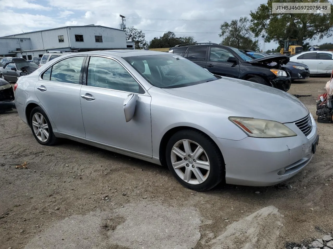 2007 Lexus Es 350 VIN: JTHBJ46G972075648 Lot: 78484014