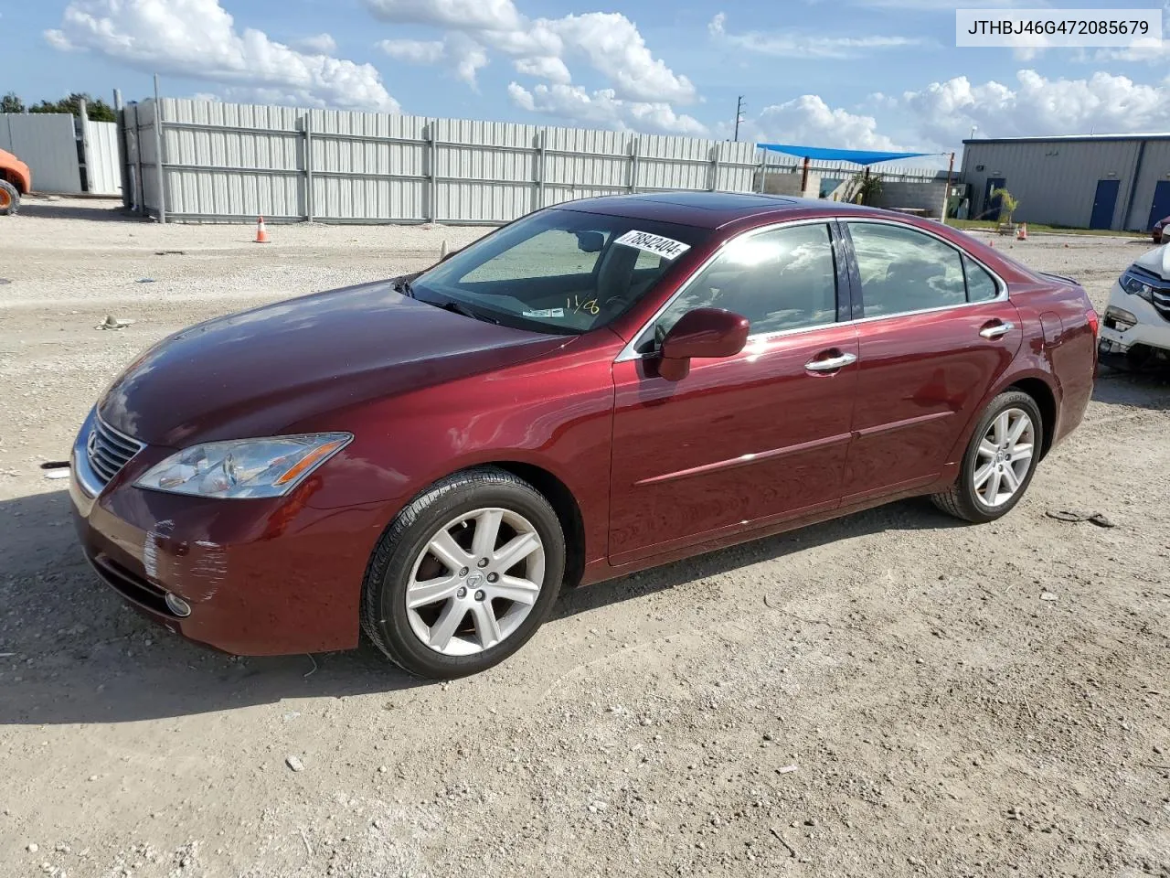 2007 Lexus Es 350 VIN: JTHBJ46G472085679 Lot: 78842404