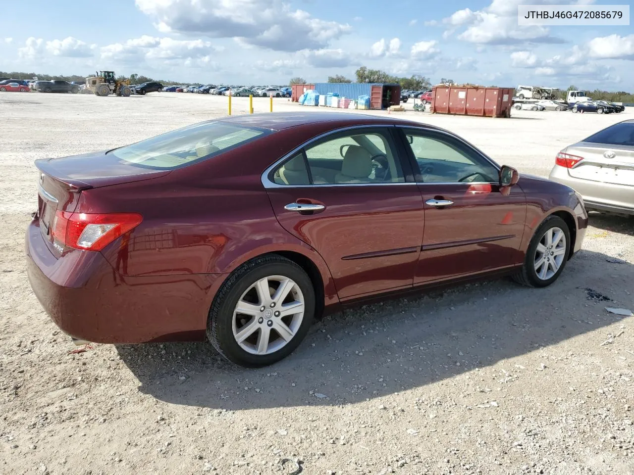 2007 Lexus Es 350 VIN: JTHBJ46G472085679 Lot: 78842404