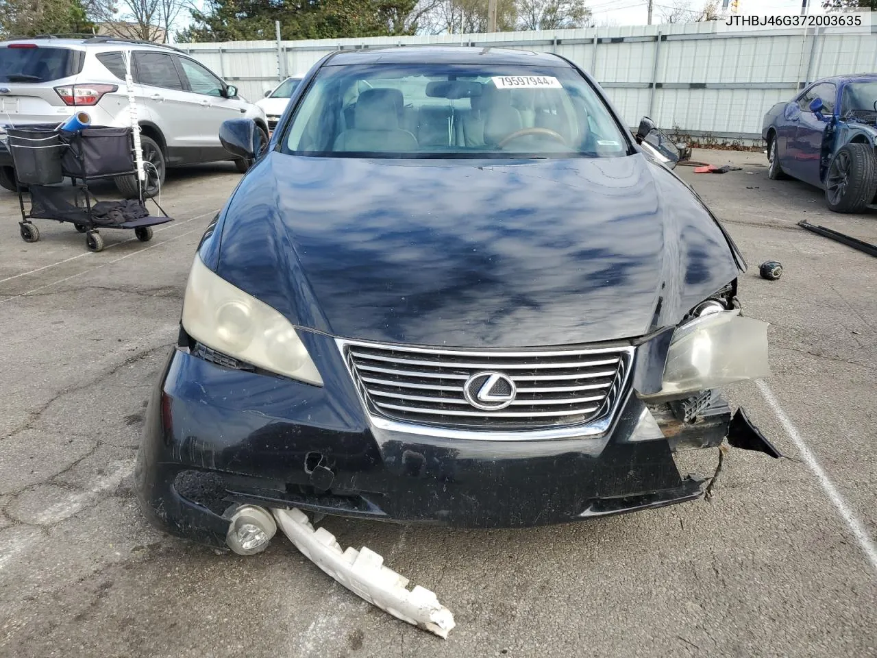 2007 Lexus Es 350 VIN: JTHBJ46G372003635 Lot: 79597944