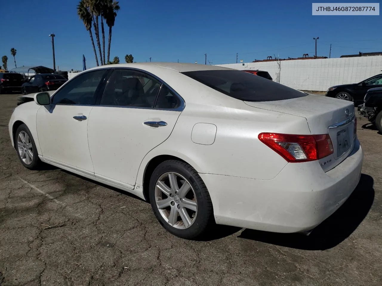 2007 Lexus Es 350 VIN: JTHBJ46G872087774 Lot: 80370034