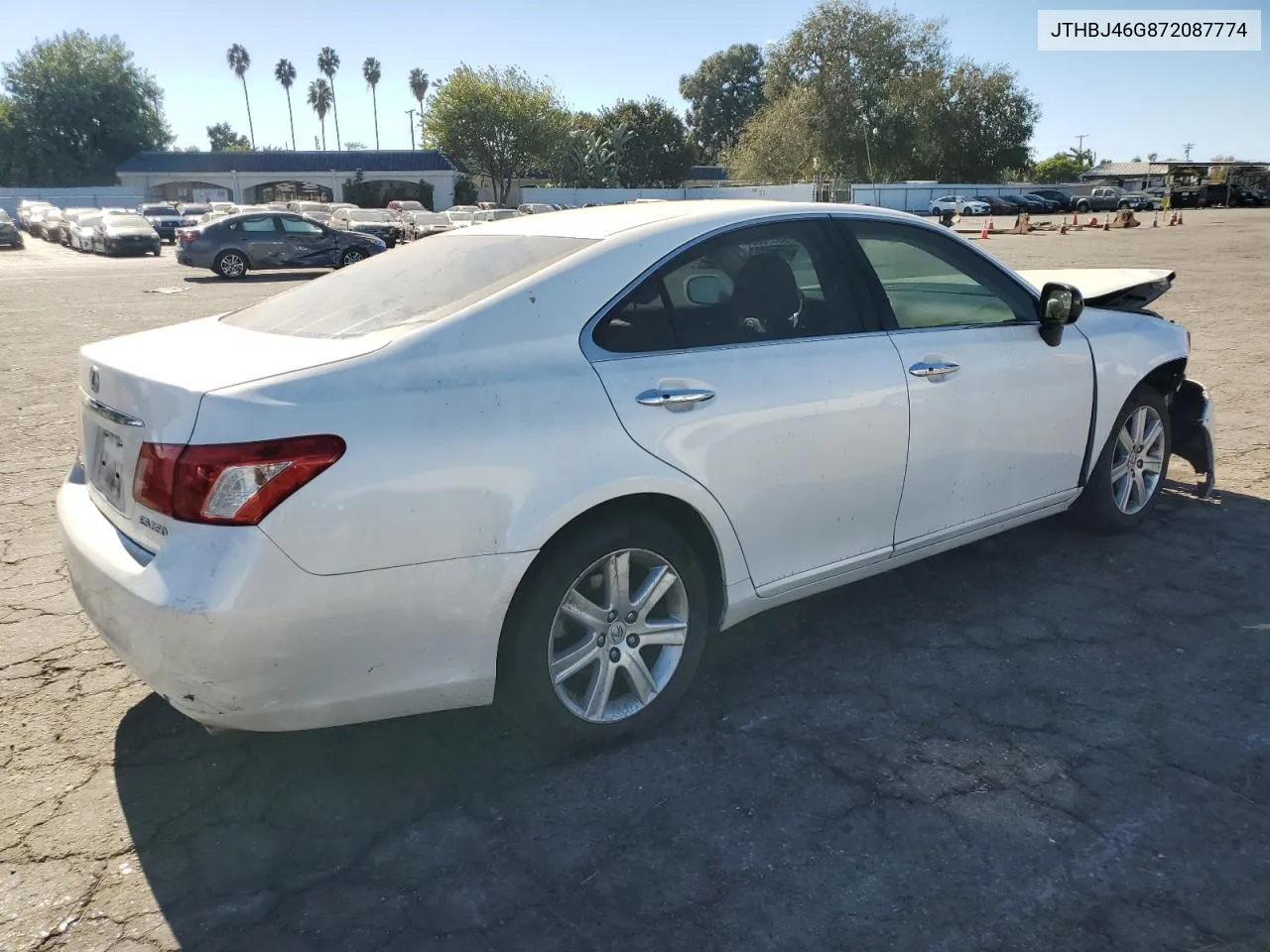 2007 Lexus Es 350 VIN: JTHBJ46G872087774 Lot: 80370034