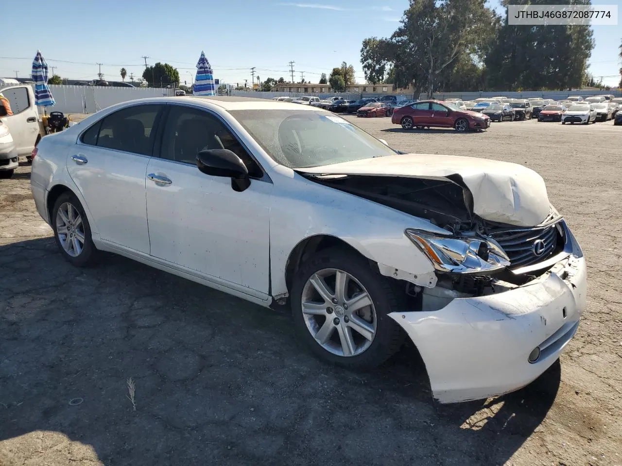 2007 Lexus Es 350 VIN: JTHBJ46G872087774 Lot: 80370034