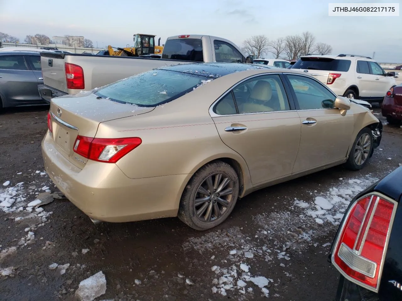 2008 Lexus Es 350 VIN: JTHBJ46G082217175 Lot: 37290174