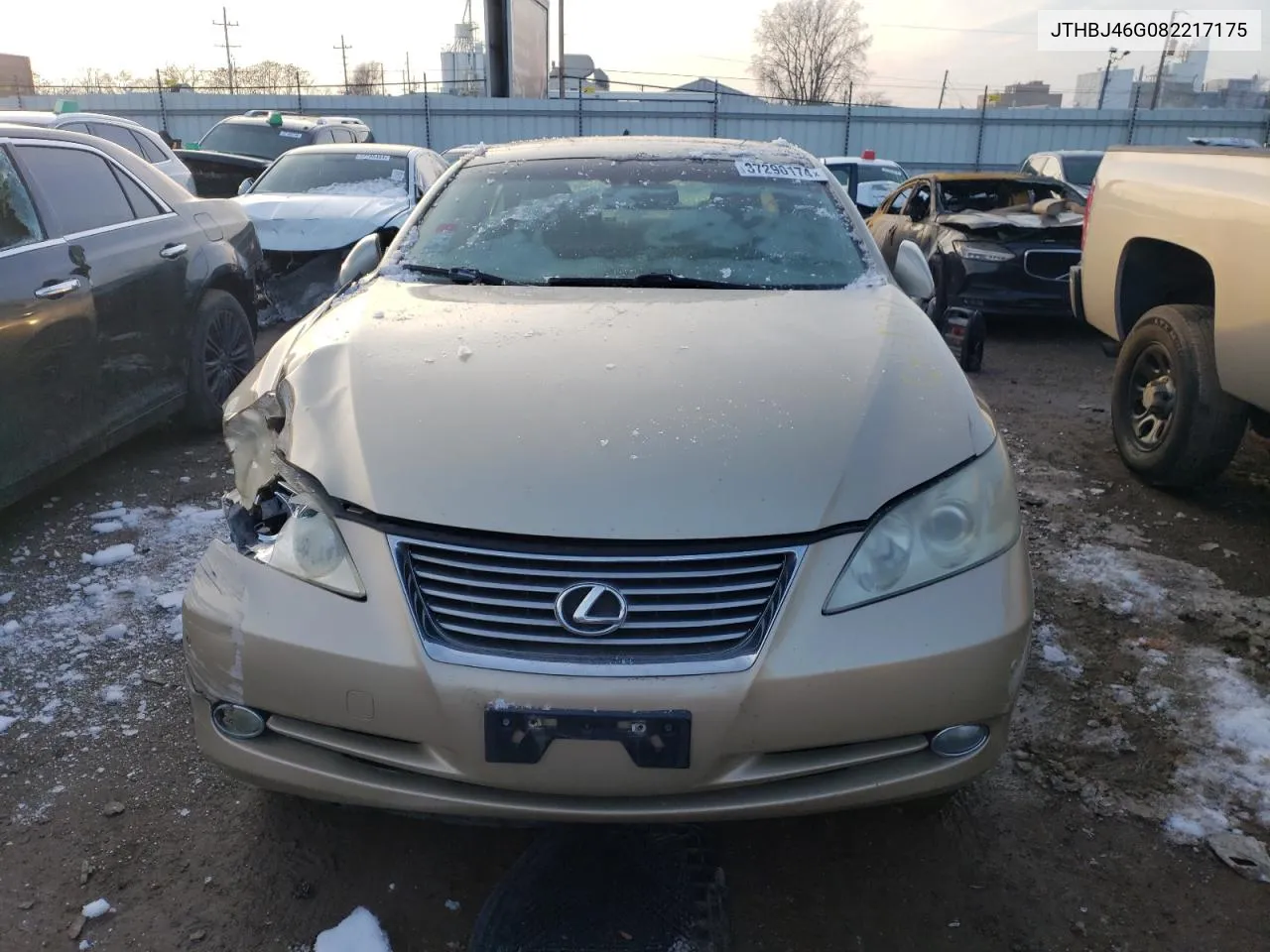 2008 Lexus Es 350 VIN: JTHBJ46G082217175 Lot: 37290174