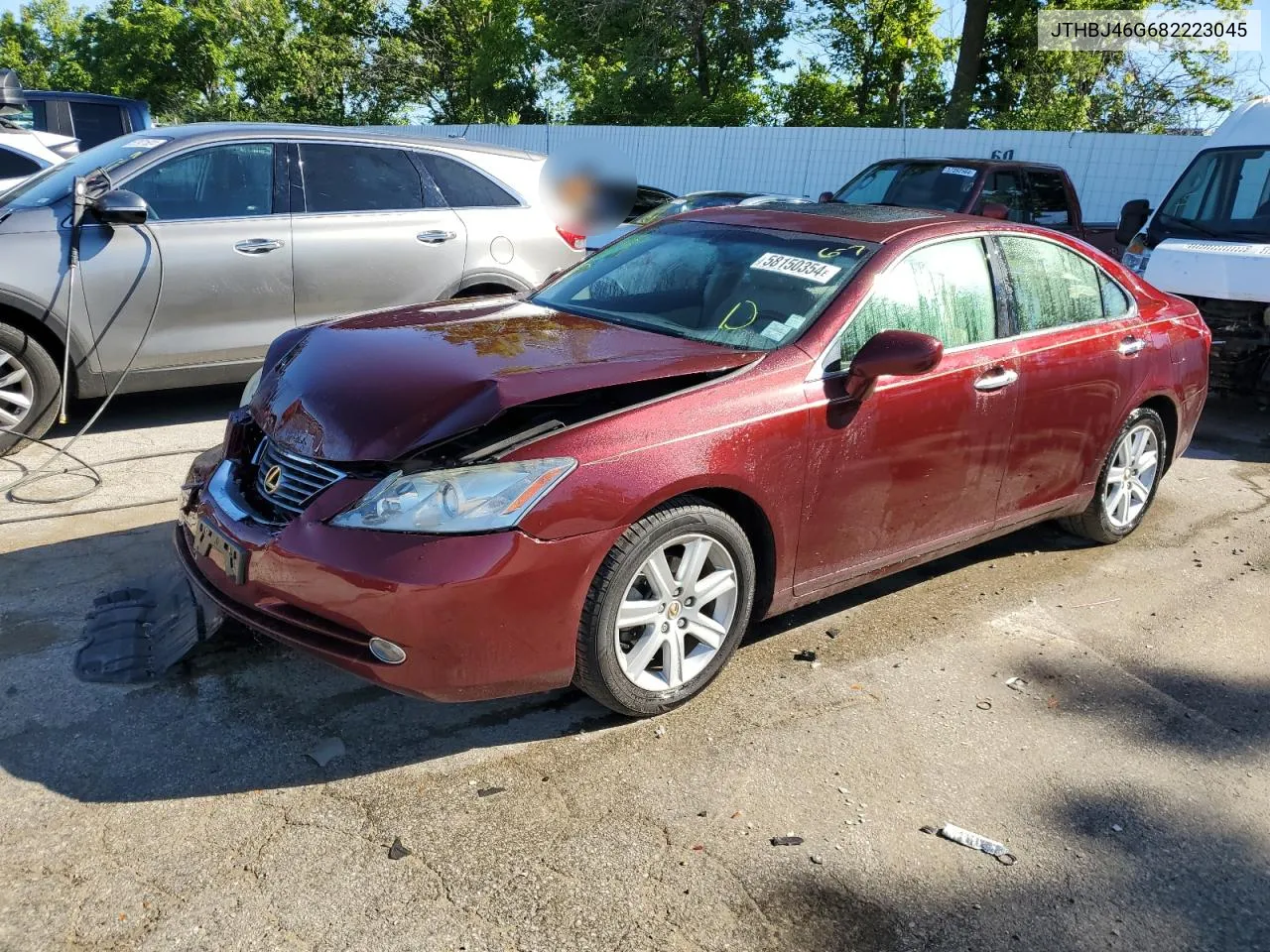 2008 Lexus Es 350 VIN: JTHBJ46G682223045 Lot: 58150354