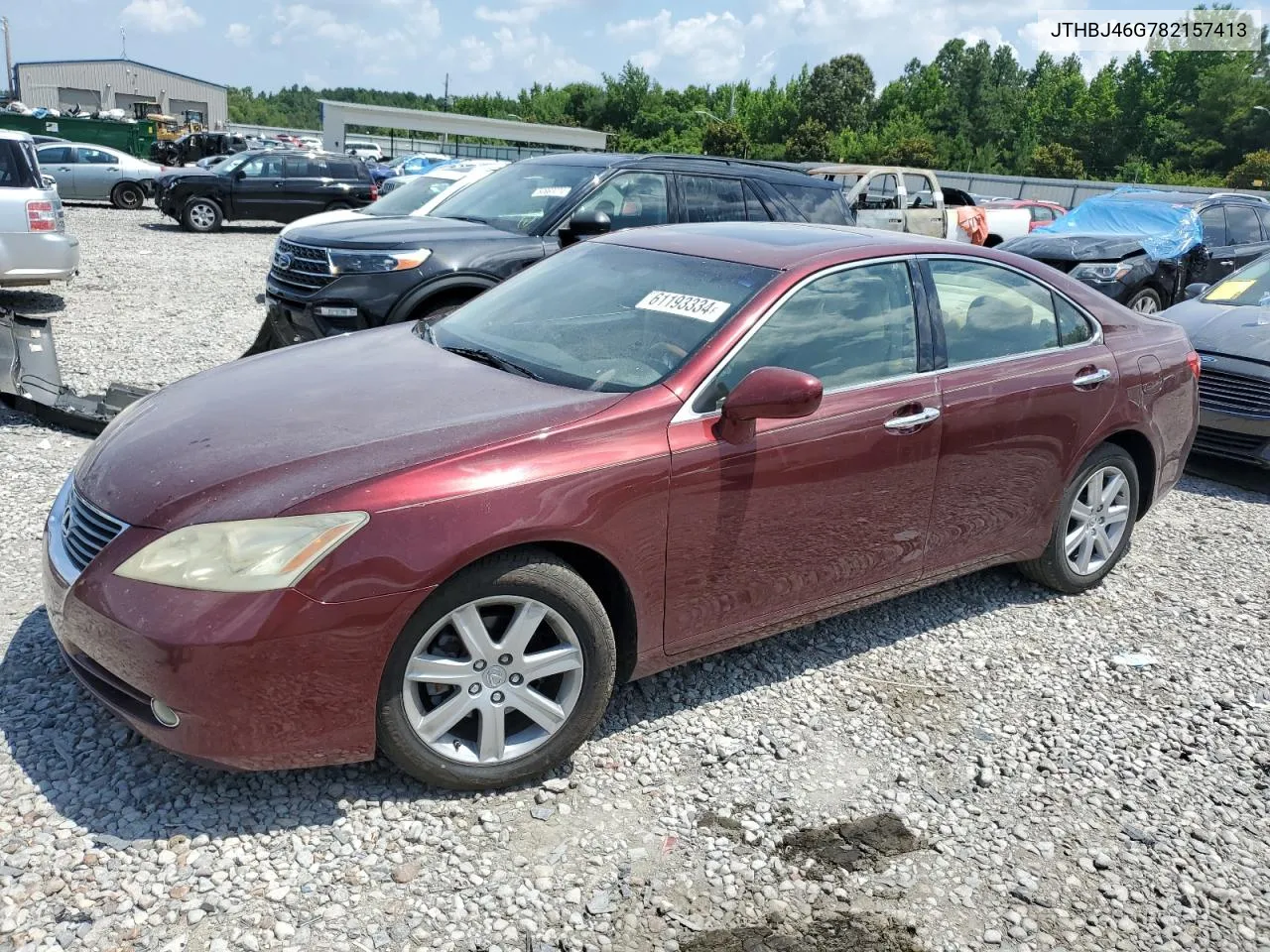 2008 Lexus Es 350 VIN: JTHBJ46G782157413 Lot: 61193334