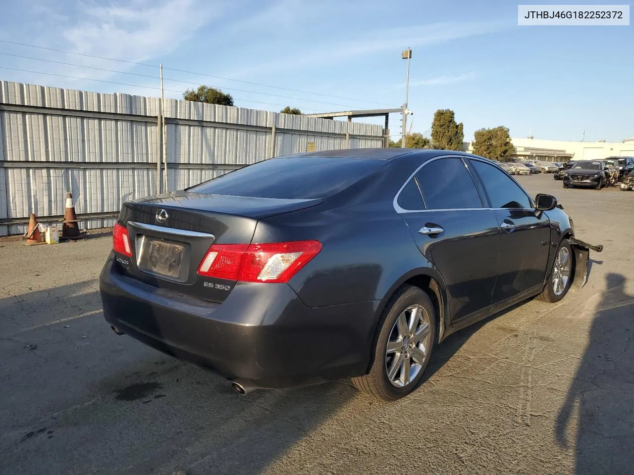 2008 Lexus Es 350 VIN: JTHBJ46G182252372 Lot: 65952184