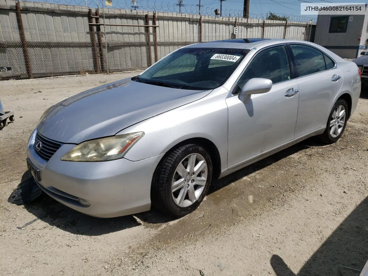 2008 Lexus Es 350 VIN: JTHBJ46G082164154 Lot: 66030004