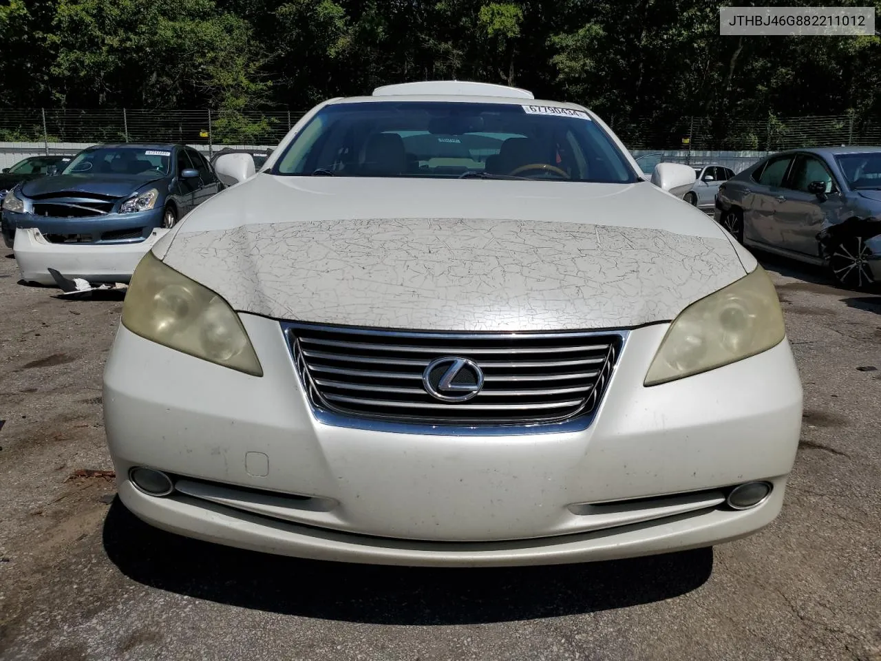 2008 Lexus Es 350 VIN: JTHBJ46G882211012 Lot: 67790434