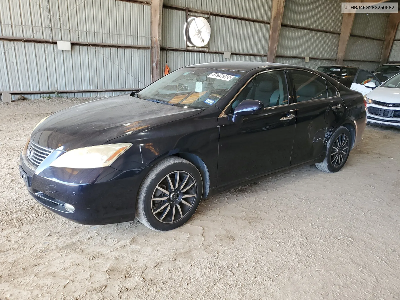 2008 Lexus Es 350 VIN: JTHBJ46G282250582 Lot: 67941914