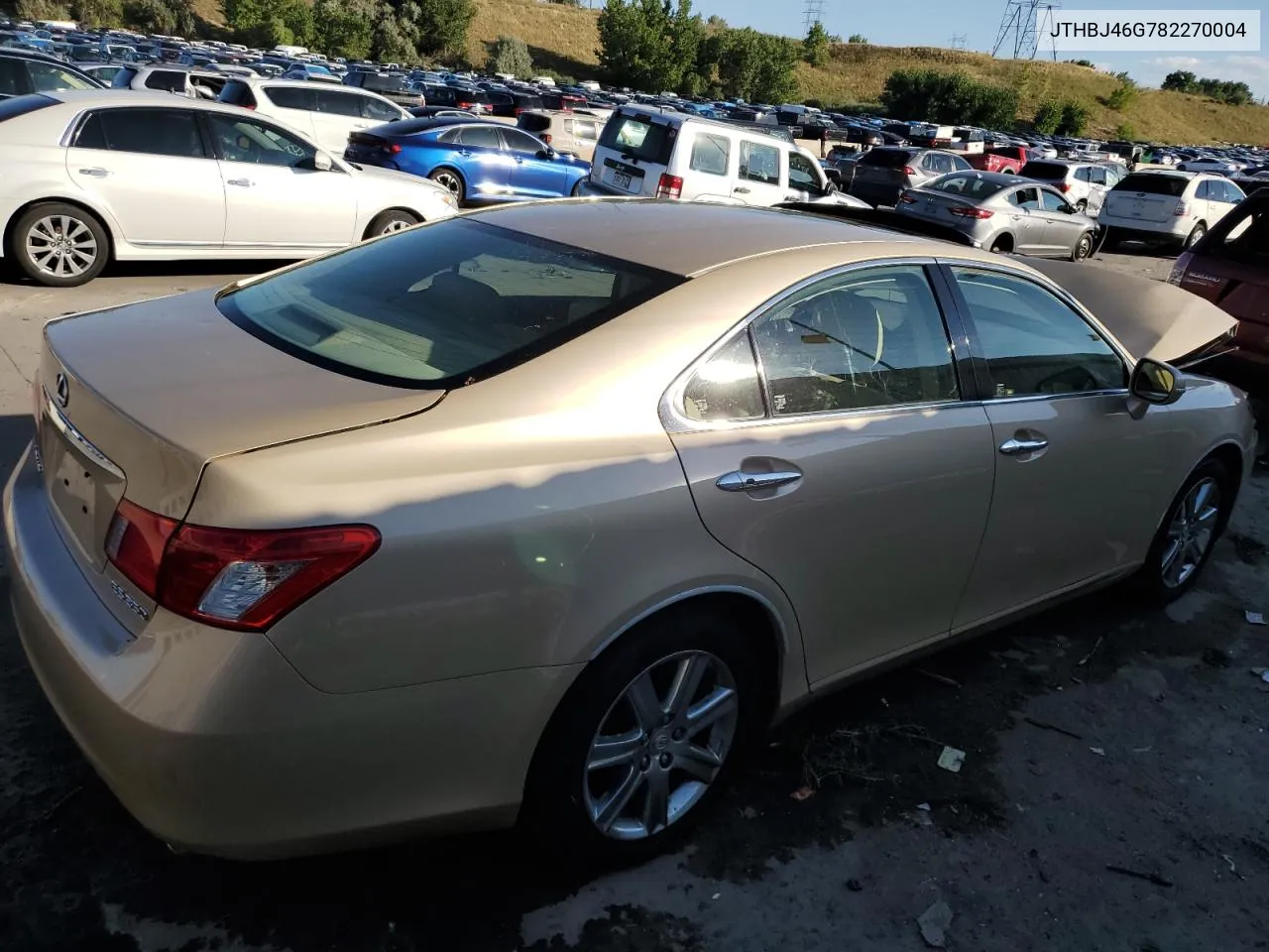 2008 Lexus Es 350 VIN: JTHBJ46G782270004 Lot: 68759354