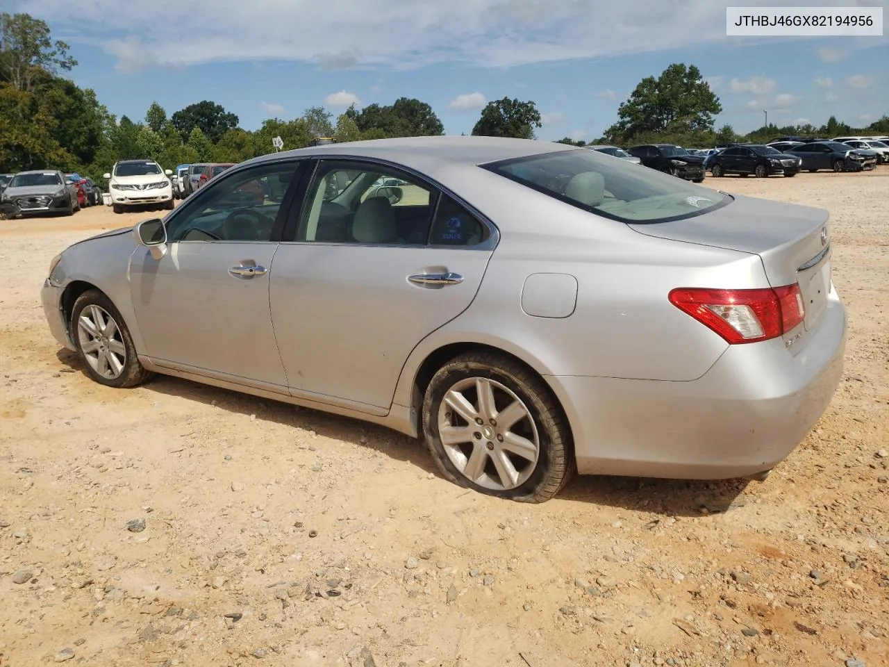 2008 Lexus Es 350 VIN: JTHBJ46GX82194956 Lot: 70276854