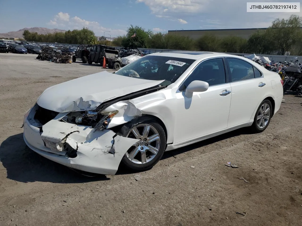 2008 Lexus Es 350 VIN: JTHBJ46G782197412 Lot: 70841644