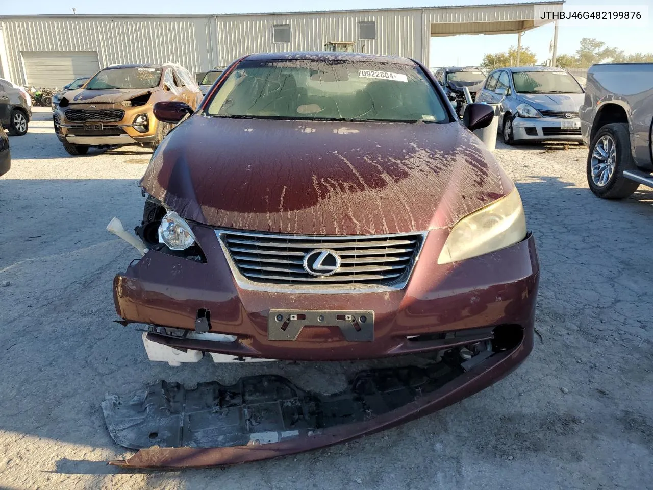 2008 Lexus Es 350 VIN: JTHBJ46G482199876 Lot: 70922804