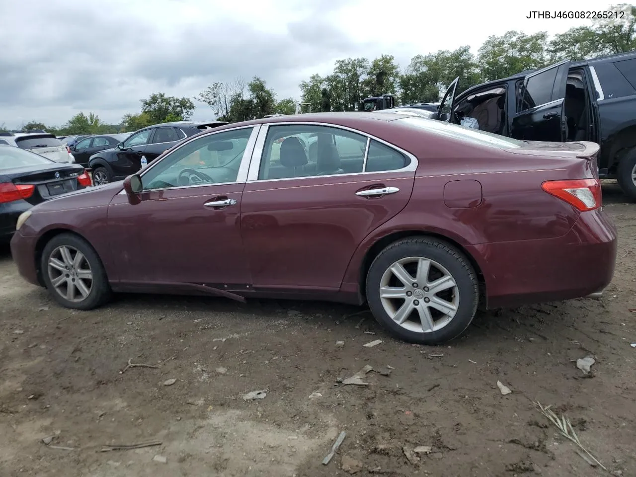 2008 Lexus Es 350 VIN: JTHBJ46G082265212 Lot: 71574774