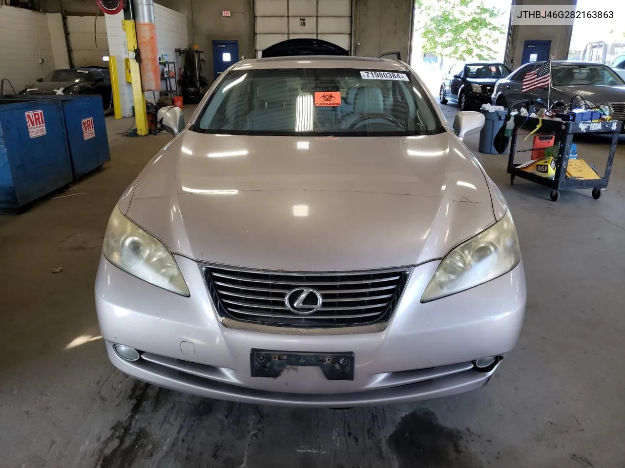 2008 Lexus Es 350 VIN: JTHBJ46G282163863 Lot: 71980384