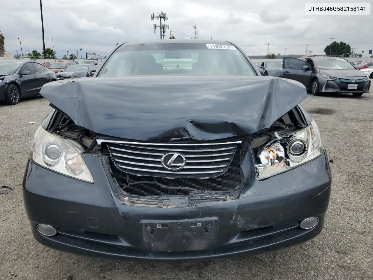 2008 Lexus Es 350 VIN: JTHBJ46G582158141 Lot: 71993794