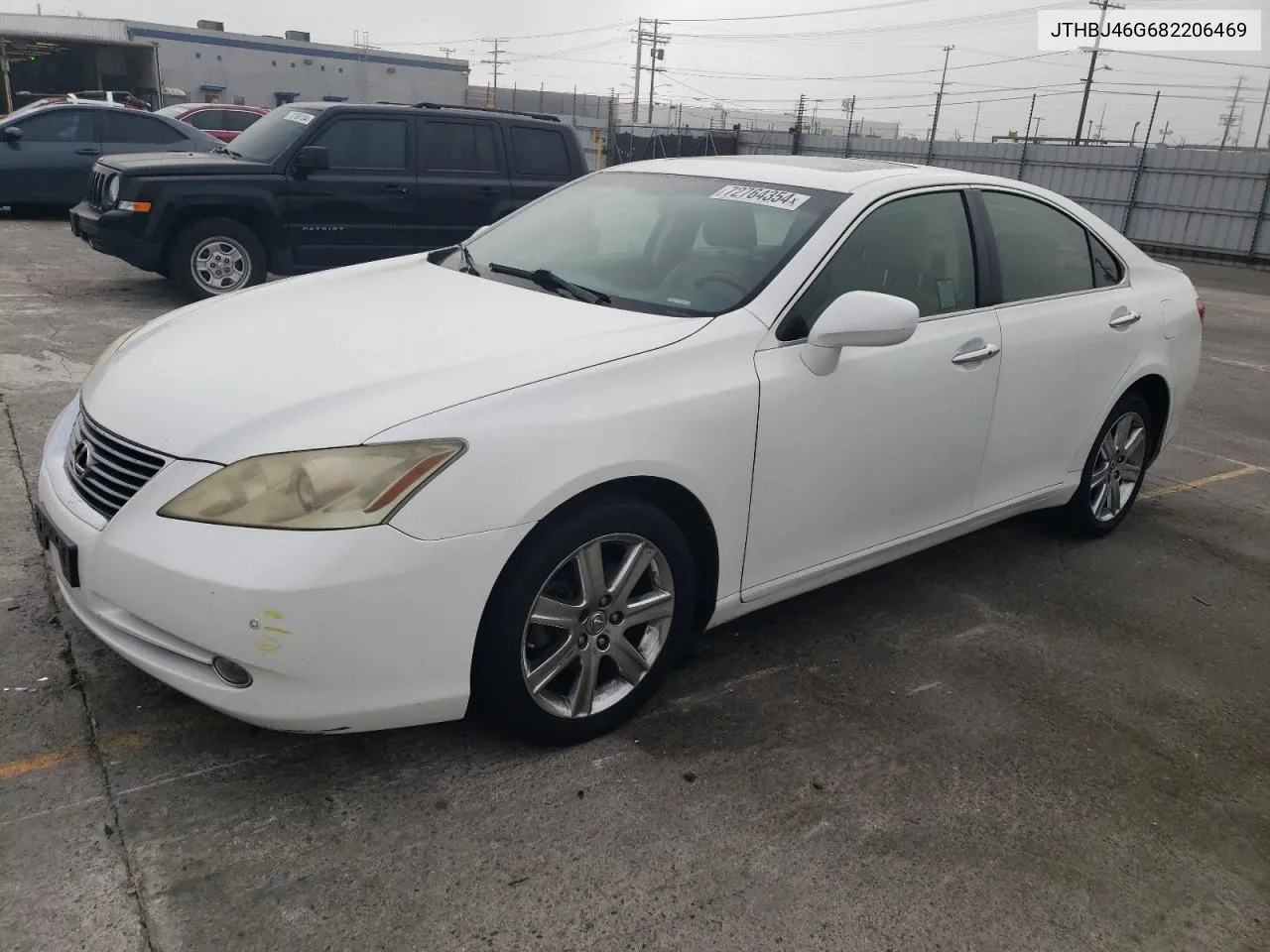 2008 Lexus Es 350 VIN: JTHBJ46G682206469 Lot: 72764354