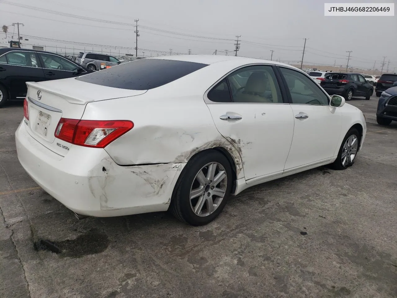 2008 Lexus Es 350 VIN: JTHBJ46G682206469 Lot: 72764354