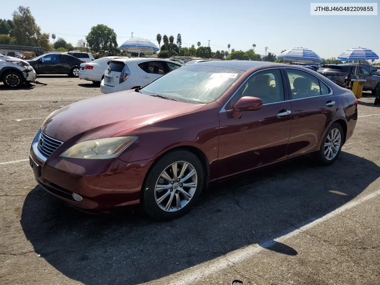 2008 Lexus Es 350 VIN: JTHBJ46G482209855 Lot: 72983704