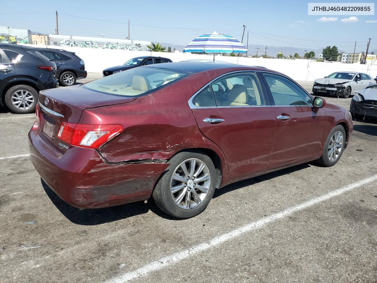 2008 Lexus Es 350 VIN: JTHBJ46G482209855 Lot: 72983704