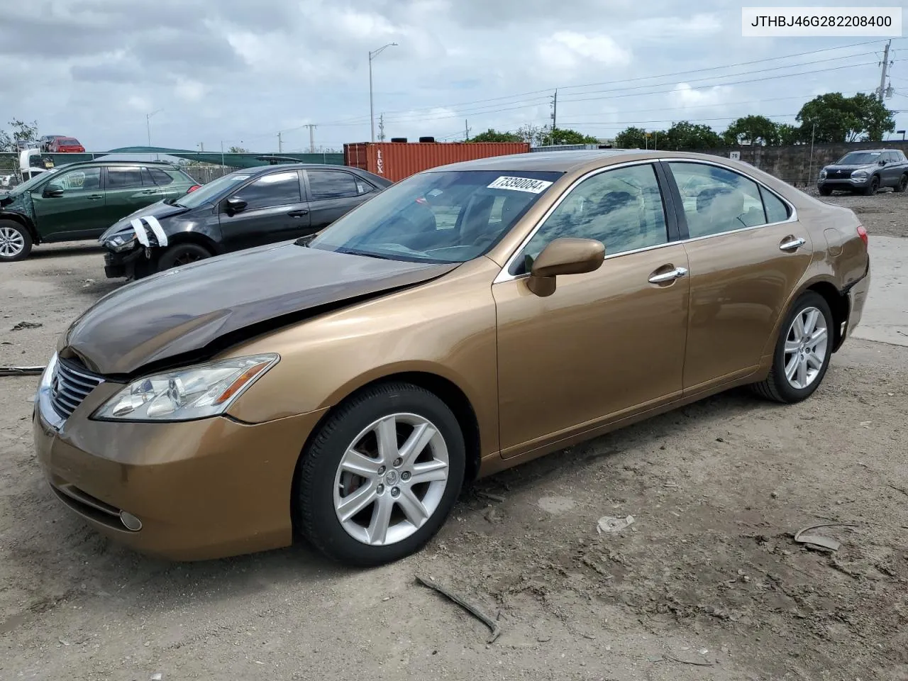 2008 Lexus Es 350 VIN: JTHBJ46G282208400 Lot: 73158804