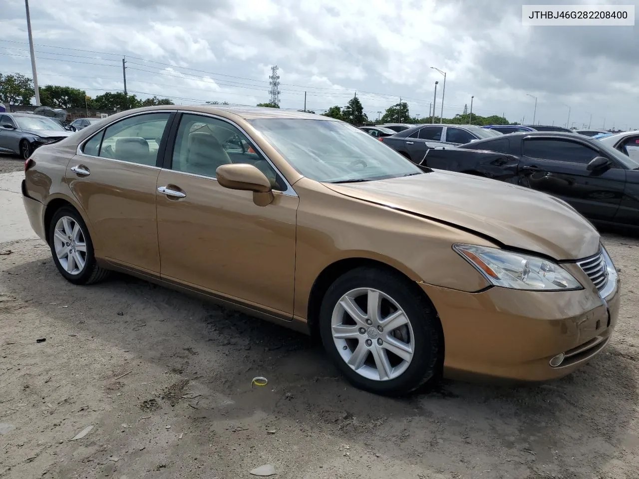 2008 Lexus Es 350 VIN: JTHBJ46G282208400 Lot: 73158804