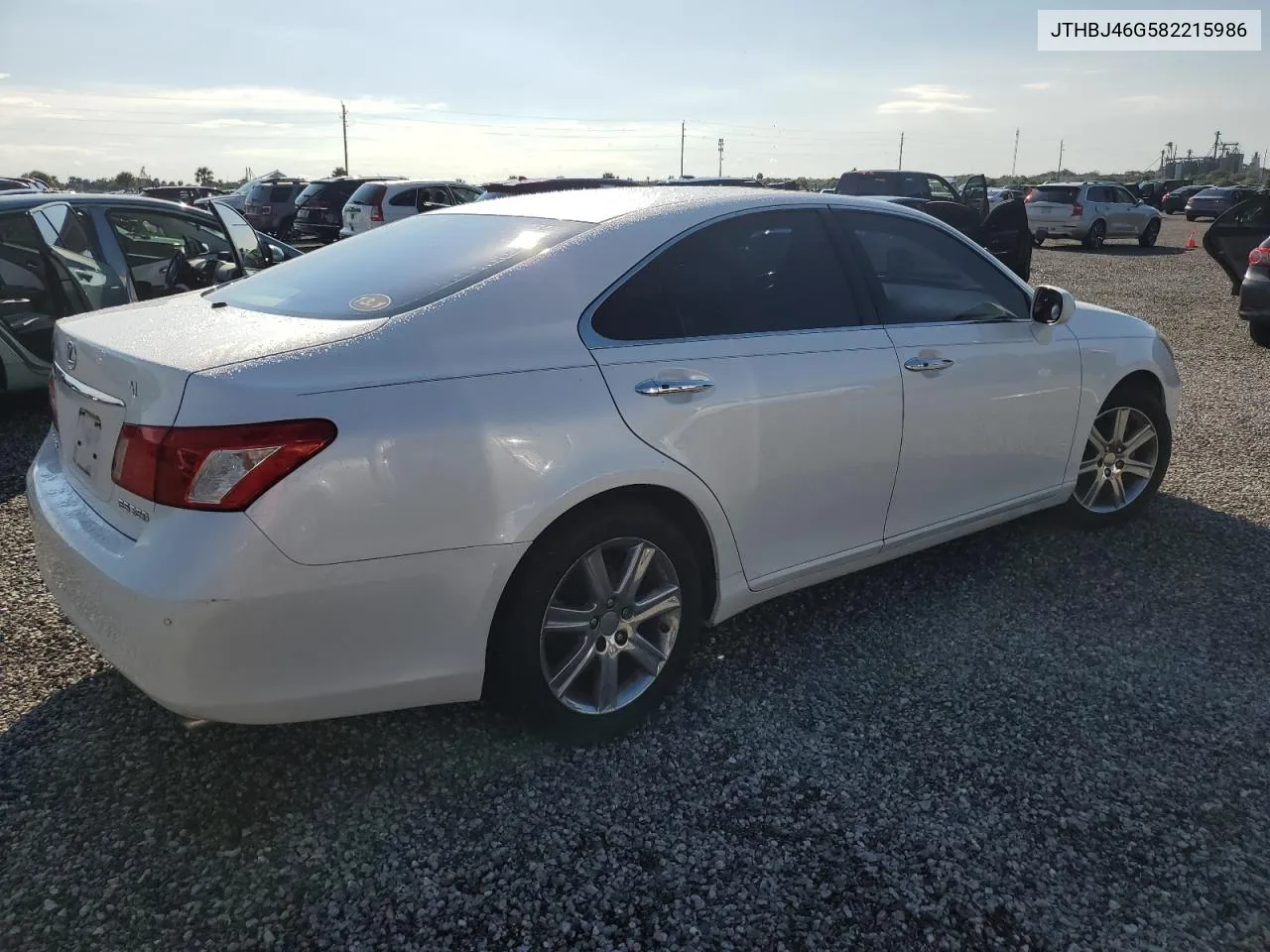 2008 Lexus Es 350 VIN: JTHBJ46G582215986 Lot: 73881014