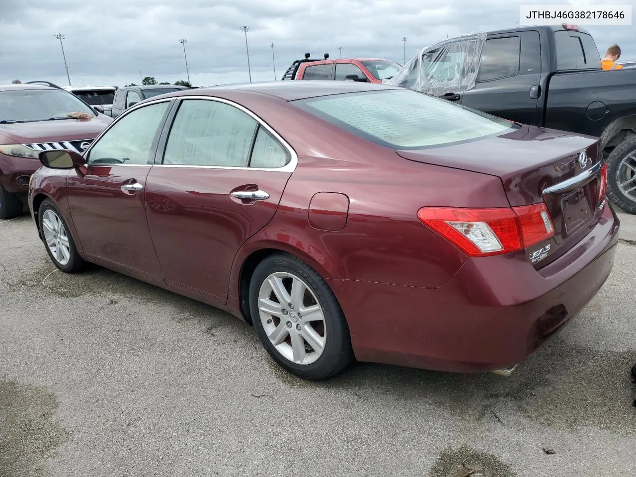 2008 Lexus Es 350 VIN: JTHBJ46G382178646 Lot: 74618584