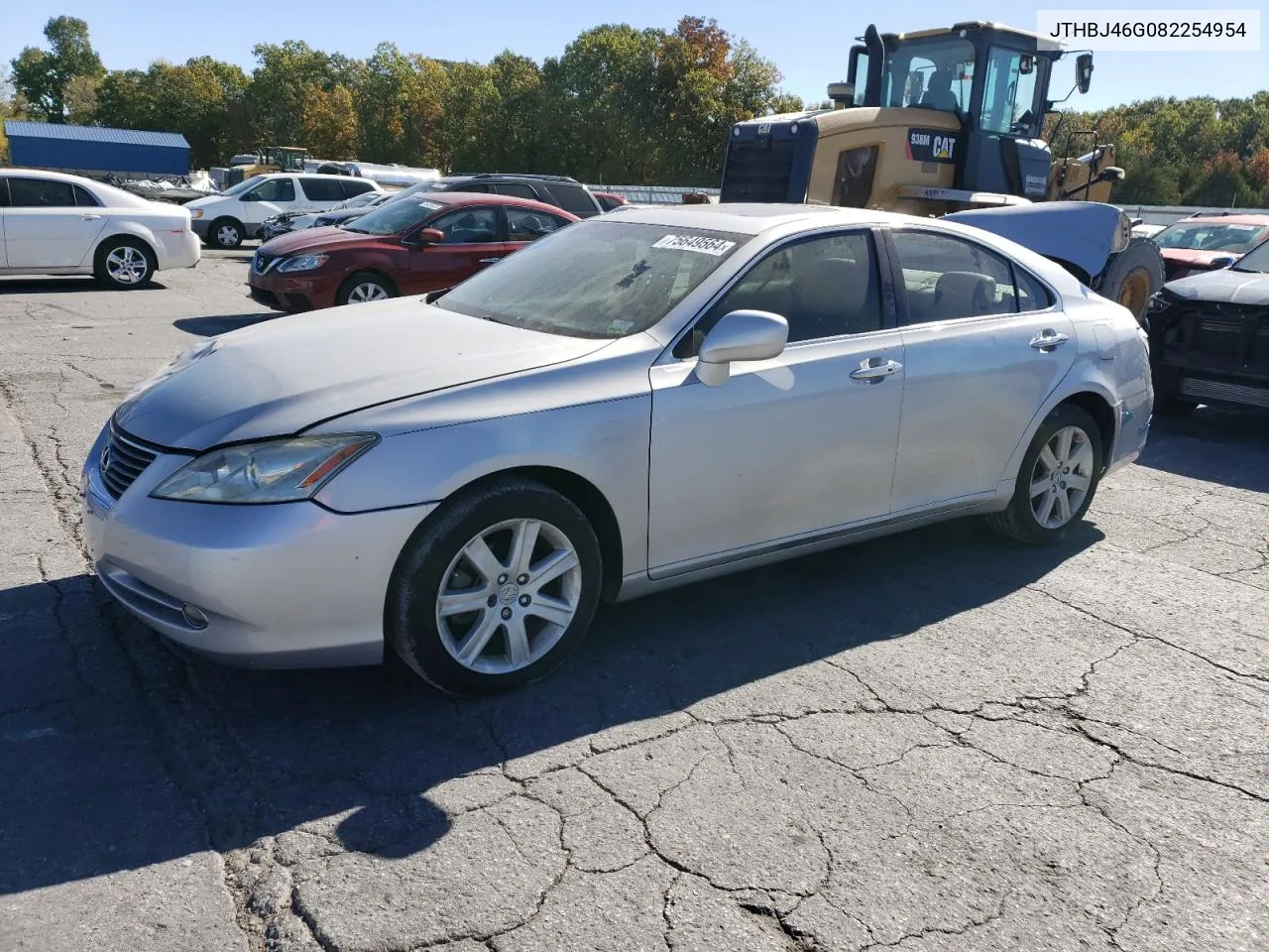 2008 Lexus Es 350 VIN: JTHBJ46G082254954 Lot: 75649564