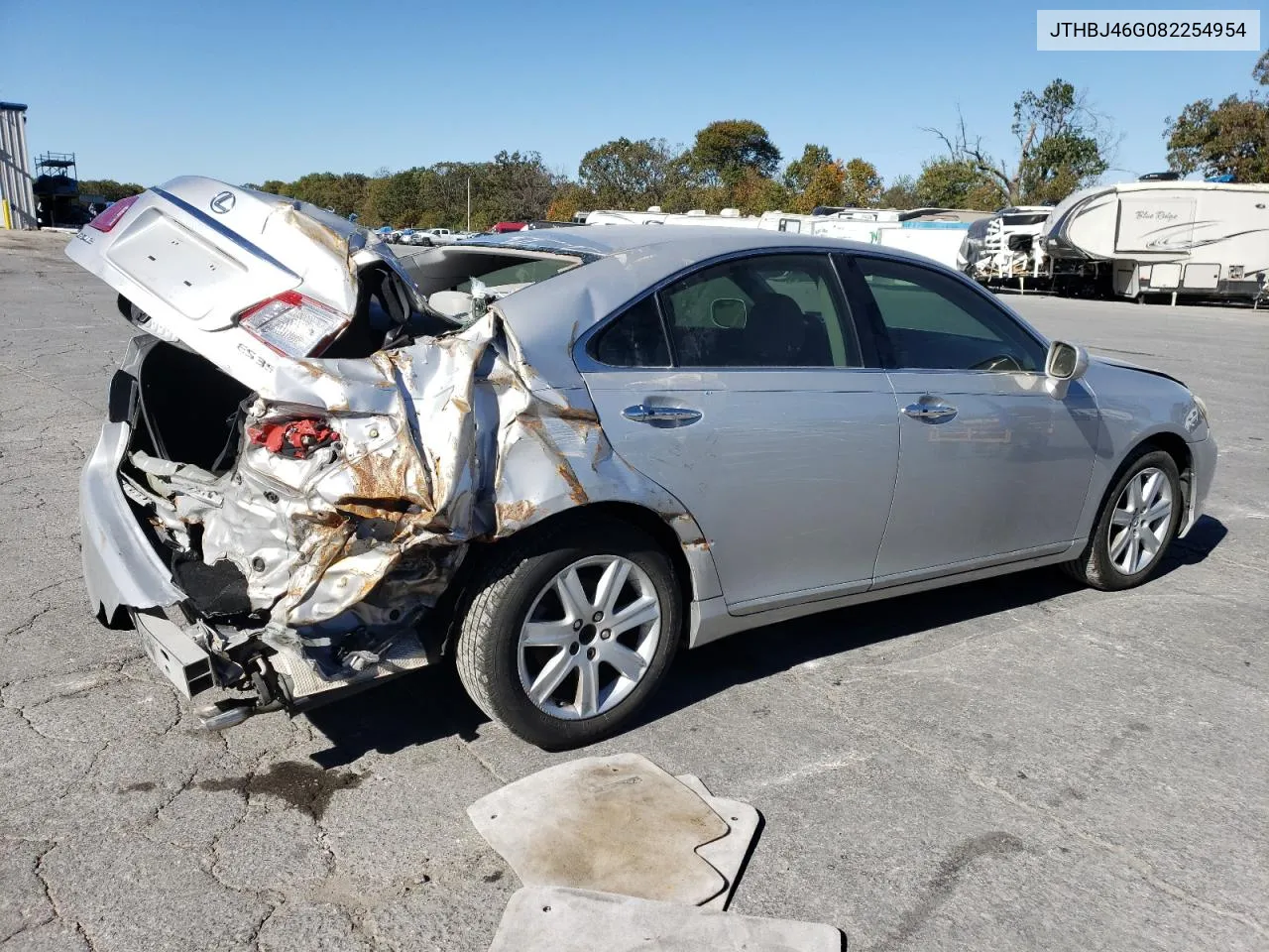 2008 Lexus Es 350 VIN: JTHBJ46G082254954 Lot: 75649564