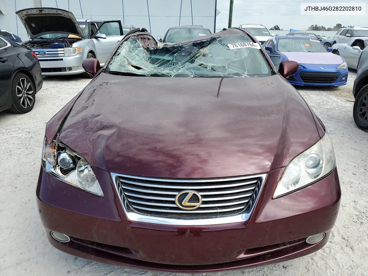 2008 Lexus Es 350 VIN: JTHBJ46G282202810 Lot: 76168764