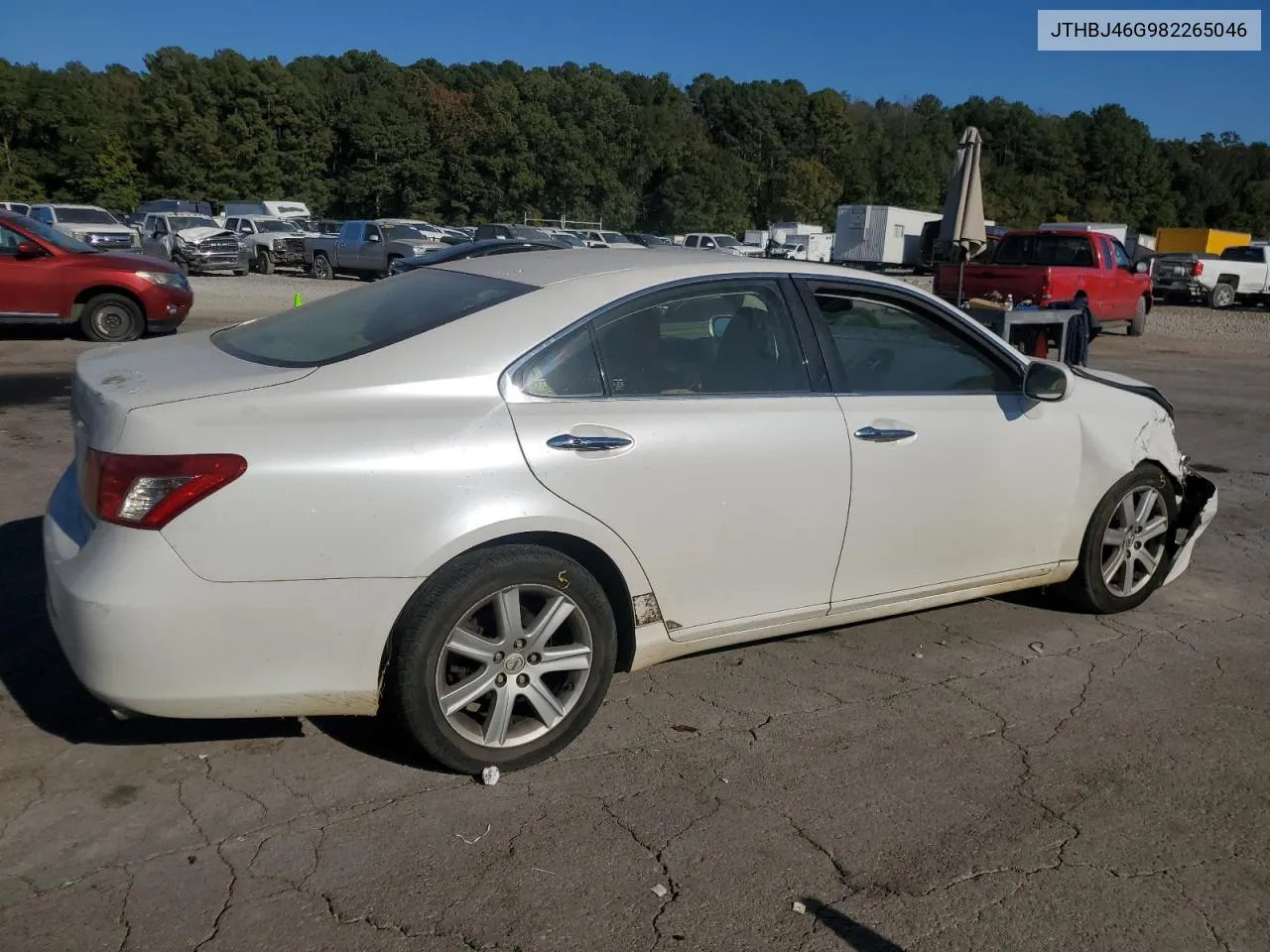 2008 Lexus Es 350 VIN: JTHBJ46G982265046 Lot: 77011494