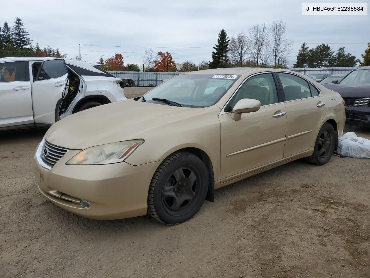 2008 Lexus Es 350 VIN: JTHBJ46G182235684 Lot: 77218804