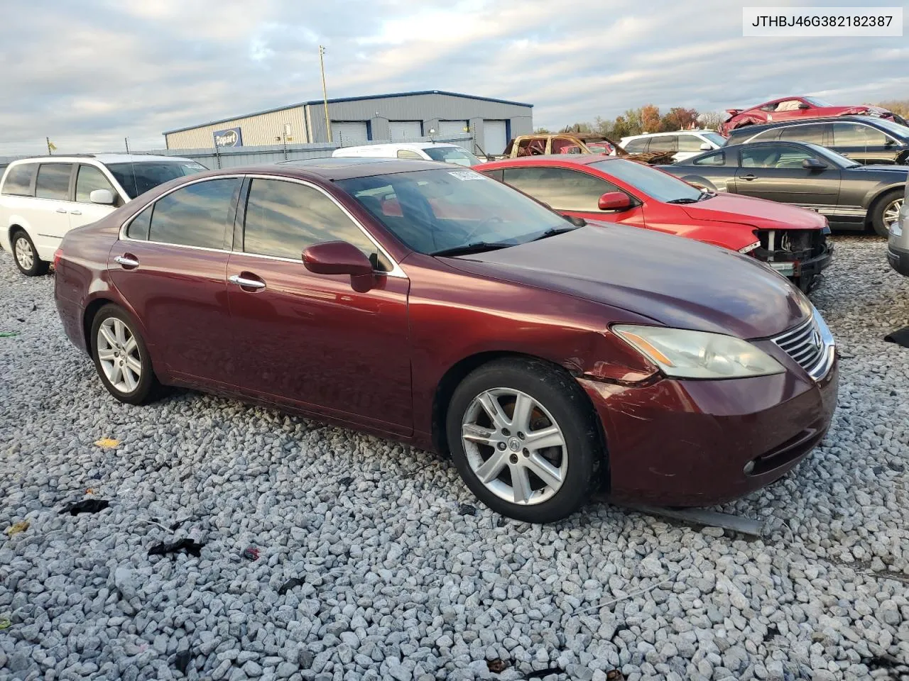 2008 Lexus Es 350 VIN: JTHBJ46G382182387 Lot: 78478174