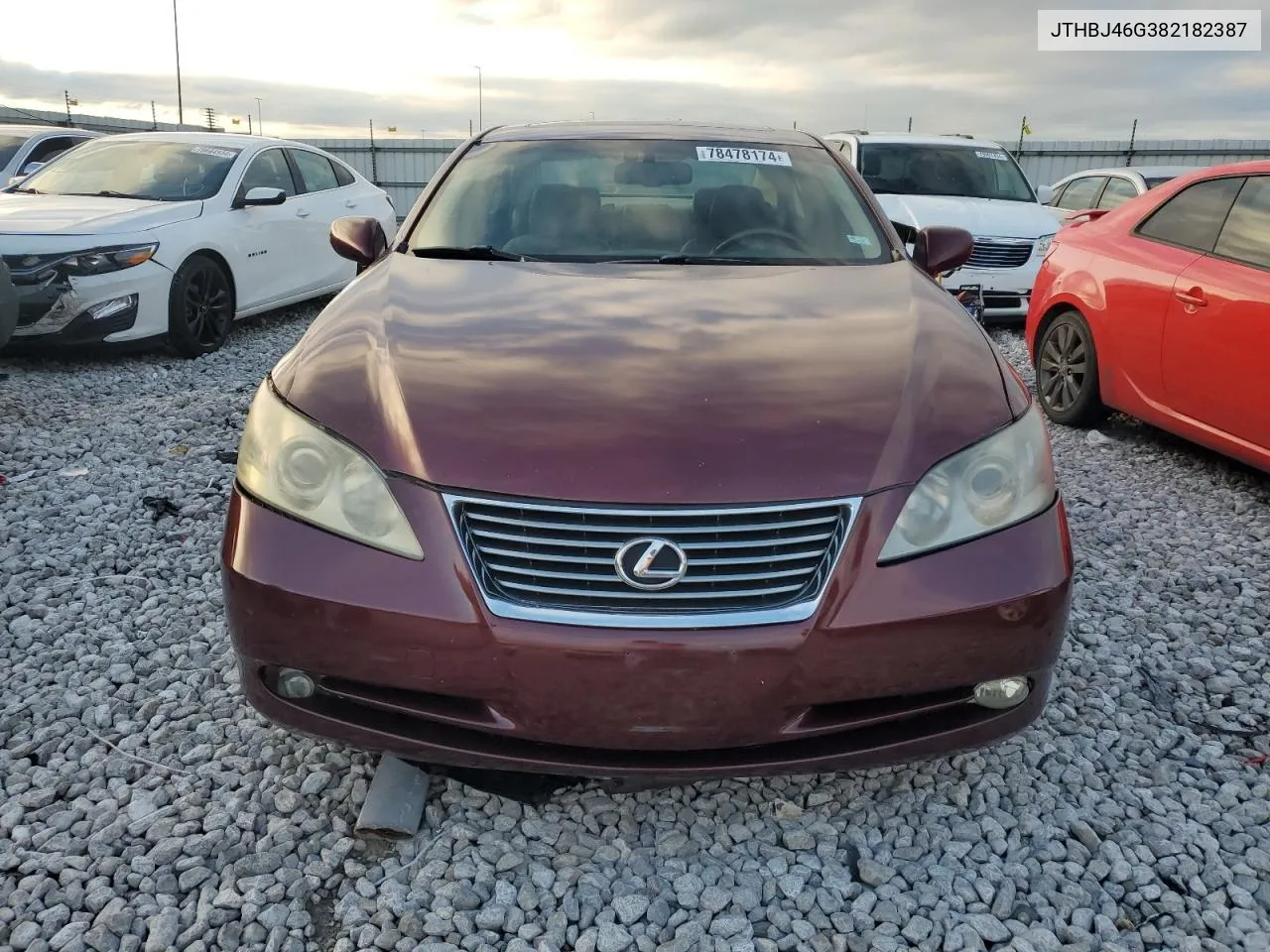 2008 Lexus Es 350 VIN: JTHBJ46G382182387 Lot: 78478174