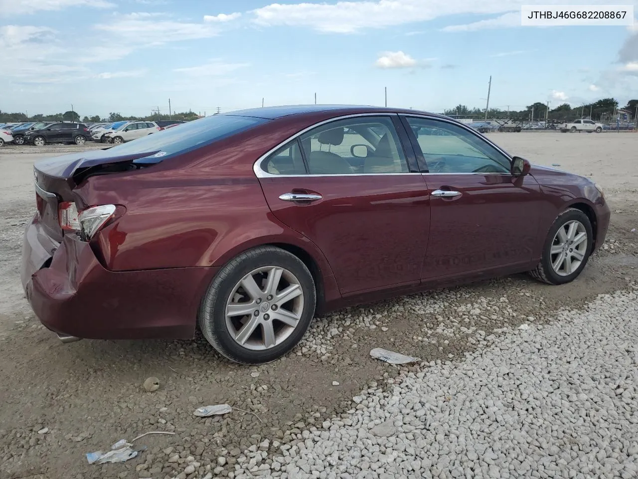 2008 Lexus Es 350 VIN: JTHBJ46G682208867 Lot: 78481014