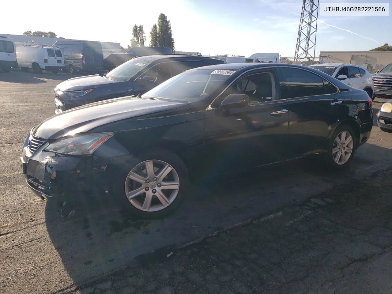 2008 Lexus Es 350 VIN: JTHBJ46G282221566 Lot: 78952694