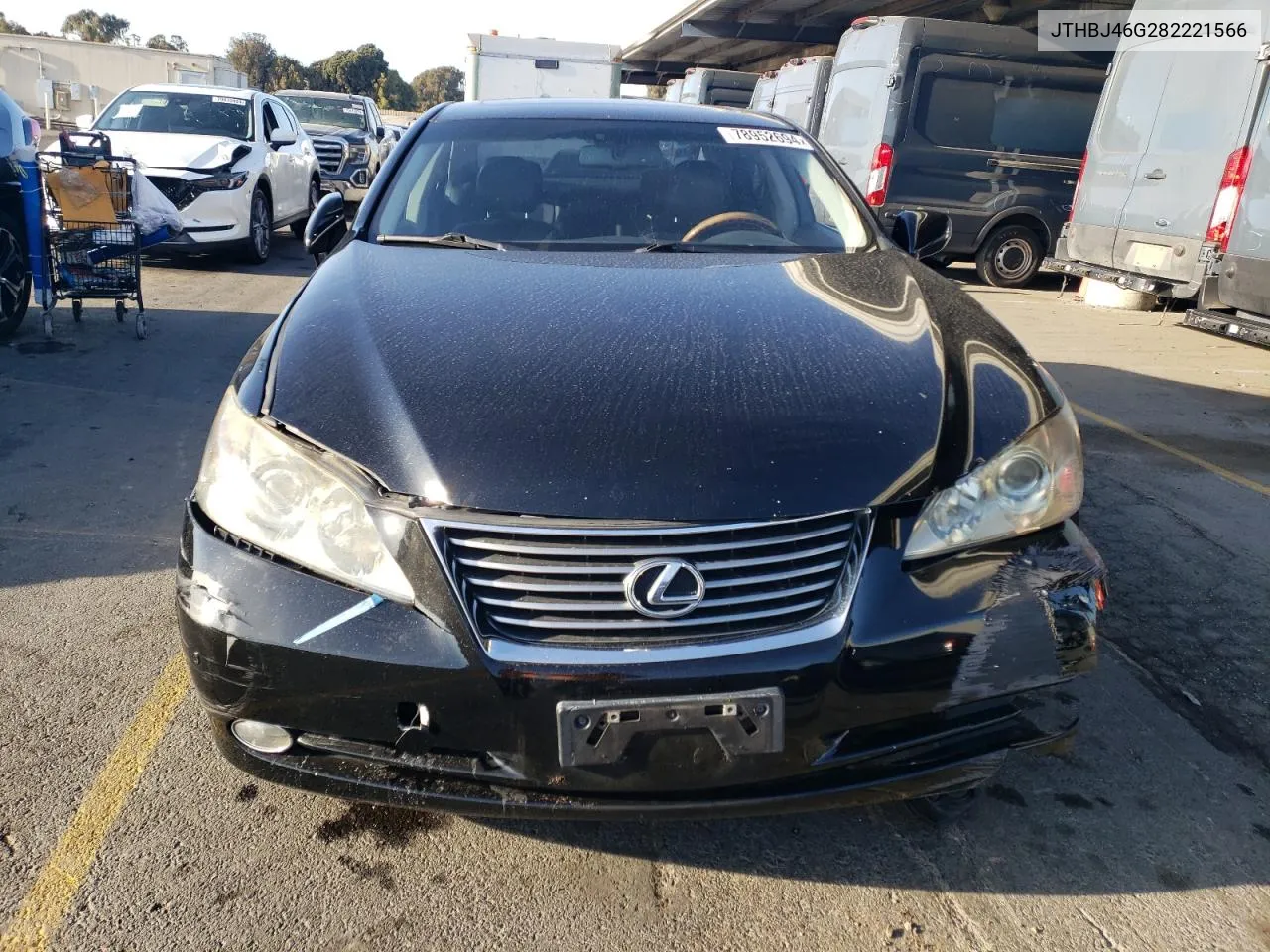 2008 Lexus Es 350 VIN: JTHBJ46G282221566 Lot: 78952694