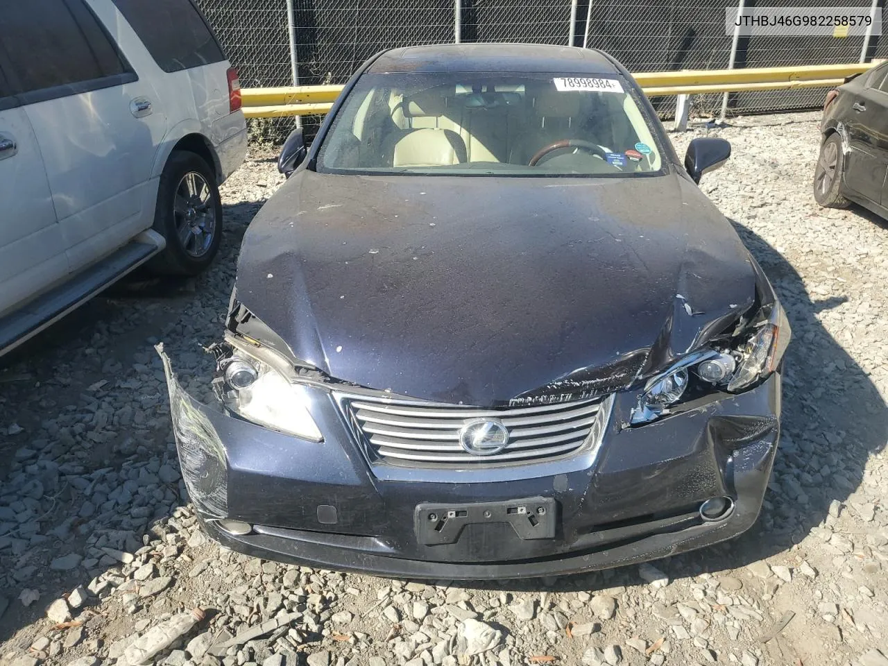 2008 Lexus Es 350 VIN: JTHBJ46G982258579 Lot: 78998984