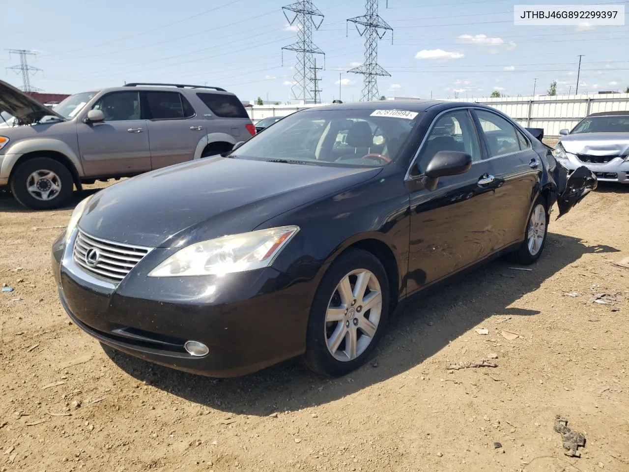 2009 Lexus Es 350 VIN: JTHBJ46G892299397 Lot: 62810994