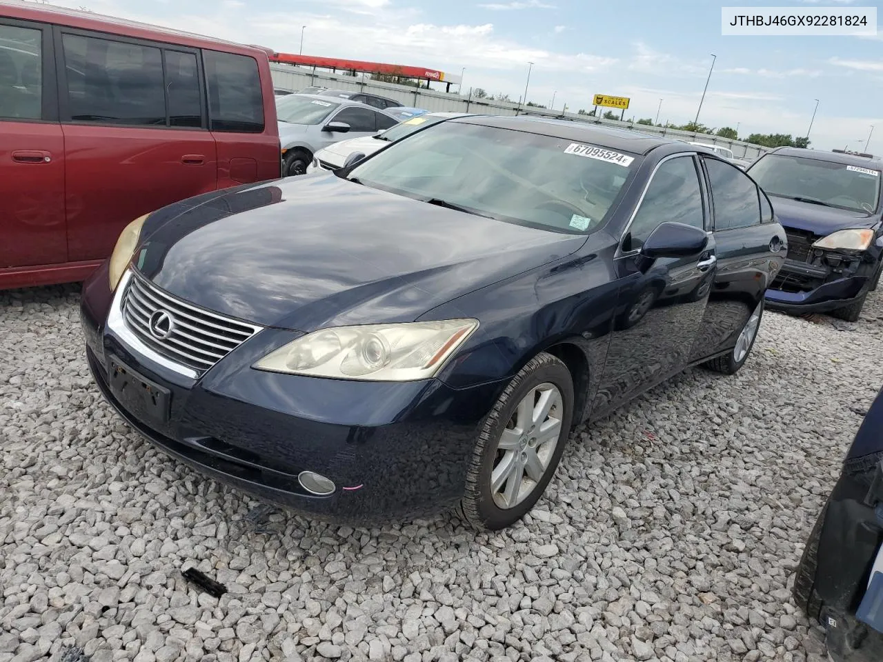 2009 Lexus Es 350 VIN: JTHBJ46GX92281824 Lot: 67095524