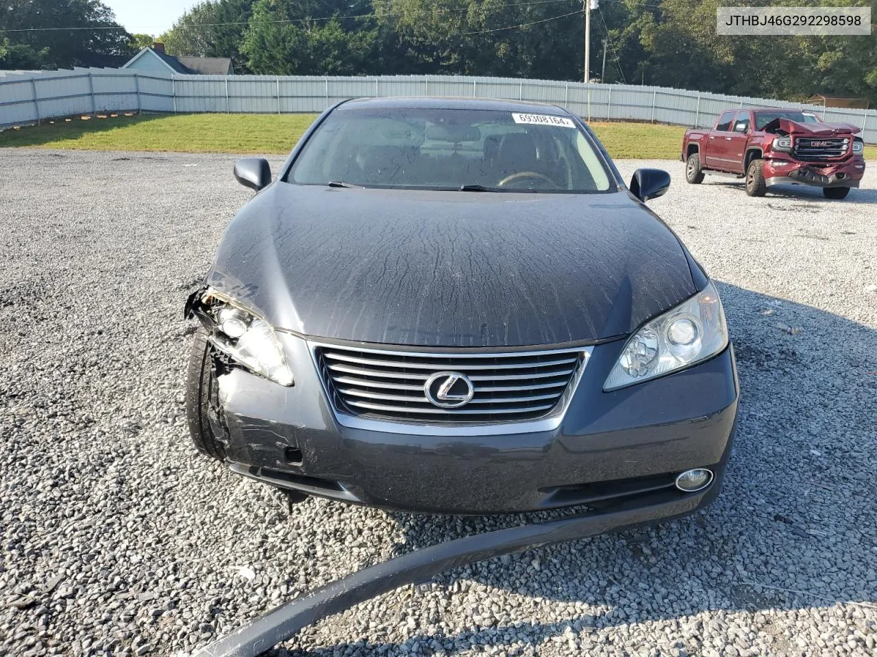 2009 Lexus Es 350 VIN: JTHBJ46G292298598 Lot: 69308164