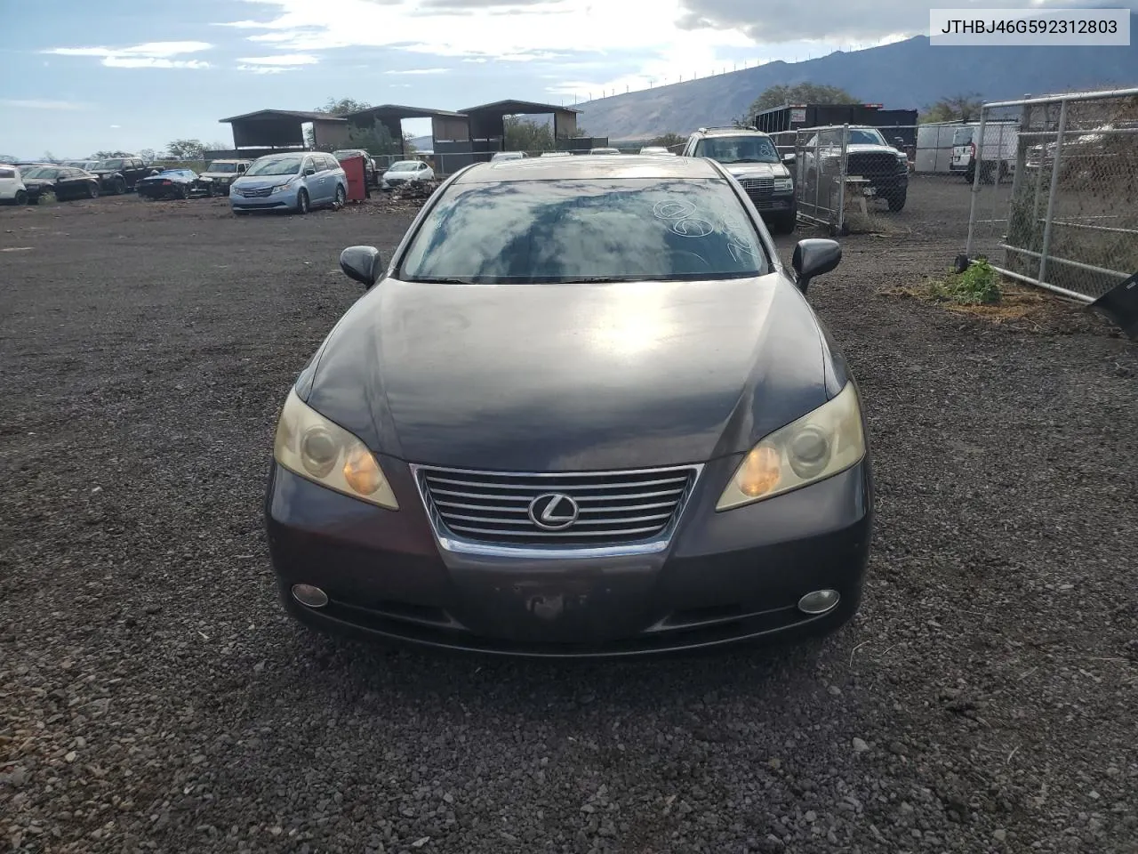 2009 Lexus Es 350 VIN: JTHBJ46G592312803 Lot: 70802754