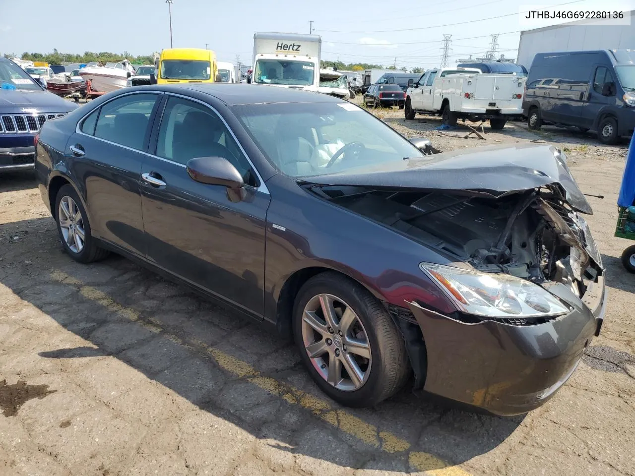 2009 Lexus Es 350 VIN: JTHBJ46G692280136 Lot: 70836584