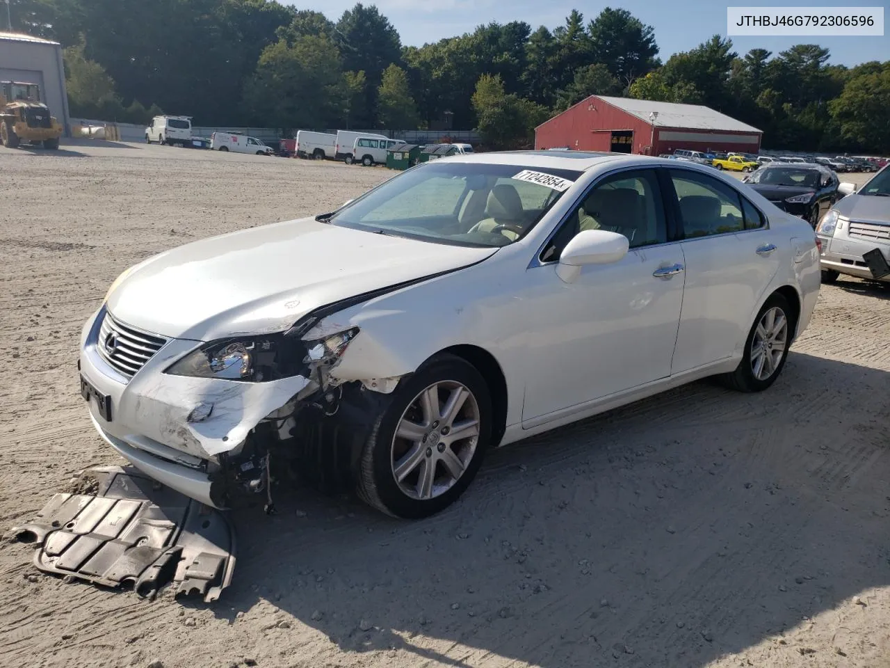 2009 Lexus Es 350 VIN: JTHBJ46G792306596 Lot: 71242854